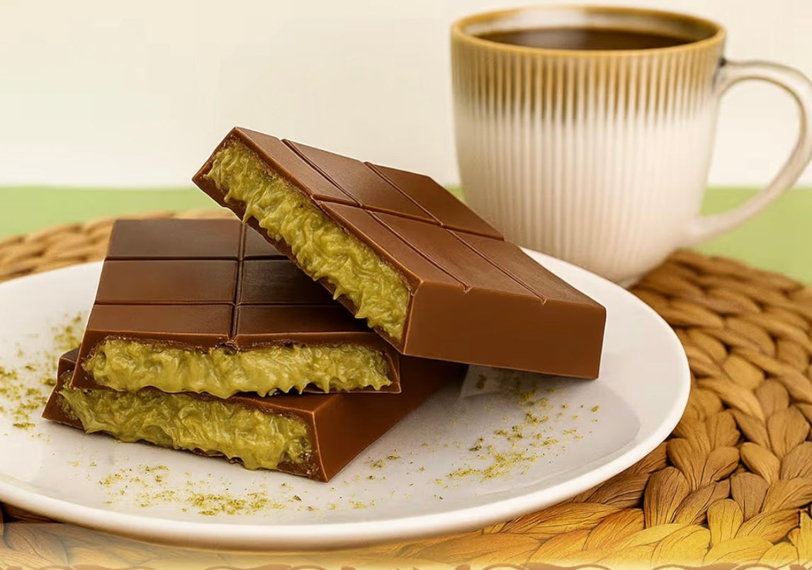 XL Viral Pistachio Knafeh Belgiun Chocolate Bar 🍫💚